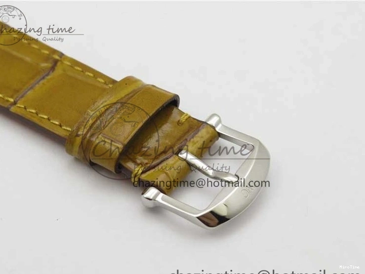 MIROTIME 0515 Durable Portofino 37mm SS V7F 1:1 Best Edition White Dial on Light Brown Leather Strap A 7092